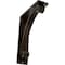 Ekena Millwork Legacy Wrought Iron Bracket, (Triple center brace), Antiqued Brass 2"W x 5 1/2"D x 8"H BKTM02X05X08TLEABS - alternate 1